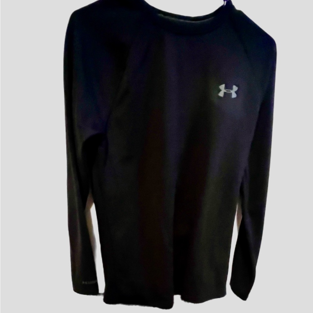 Under Armour ColdGear Black Fitted Long Sleeved Outdoor Athletic Shirt